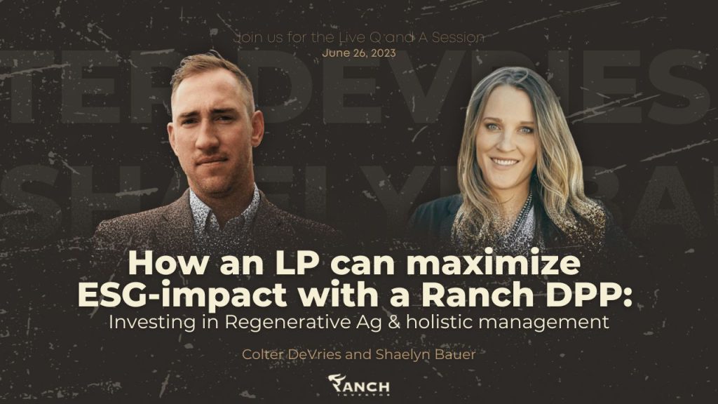 How an lp can maximize ess impact with a ranch dp.